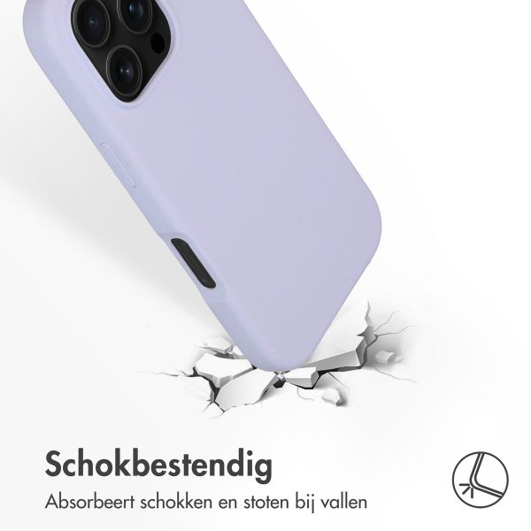 Accezz Liquid Silicone Backcover met MagSafe Apple iPhone 16 Pro - Paars