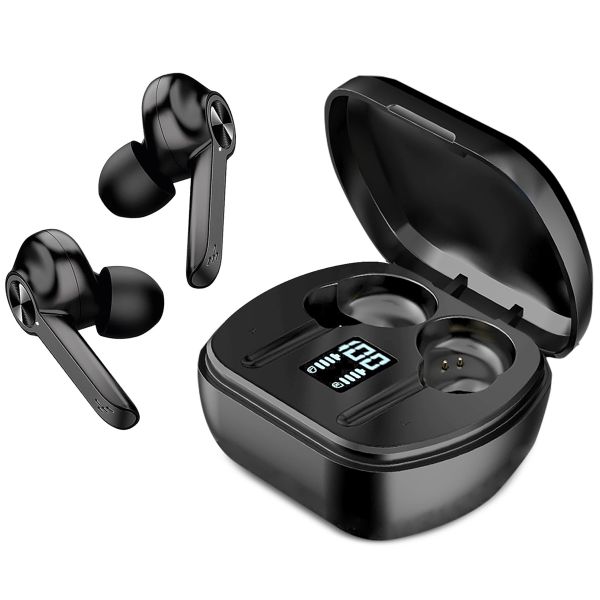 XQISIT TW300 In Ear Earbuds - Draadloze oordopjes - Active Noise Cancelling - Zwart