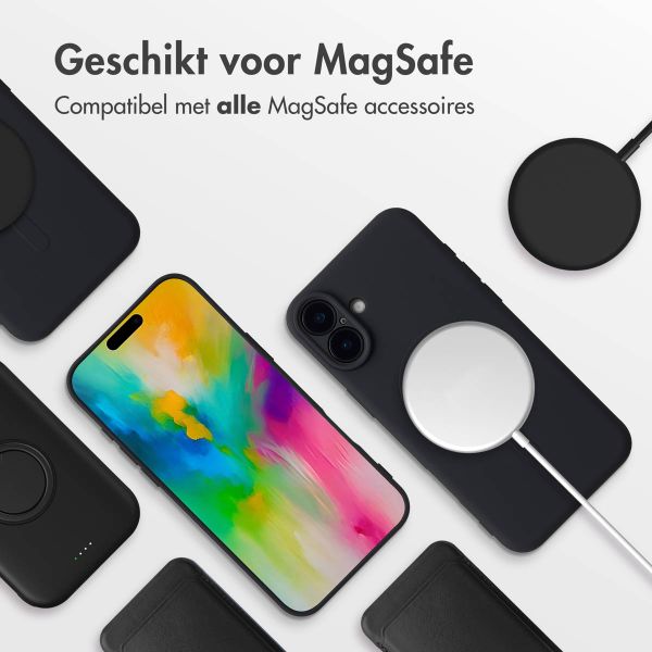 imoshion Color Backcover met MagSafe Apple iPhone 16 - Zwart