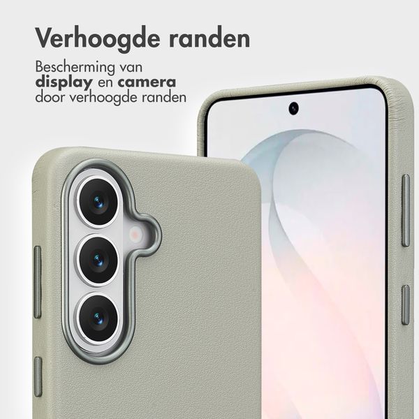 Accezz Leather Bookcase 2-in-1 met MagSafe Samsung Galaxy S26 - Light Grey