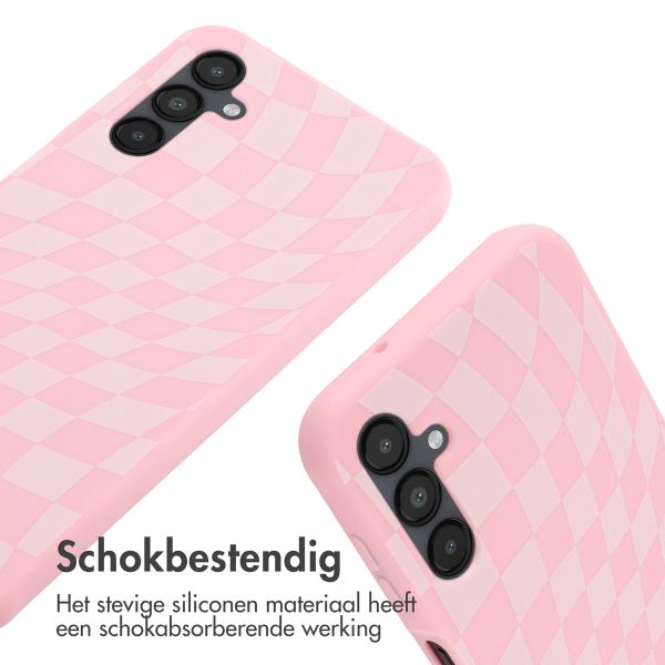 imoshion Siliconen design hoesje met koord Samsung Galaxy A14 (5G/4G) - Retro Pink