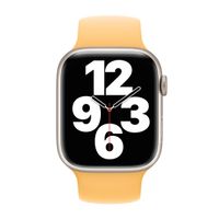 Apple Siliconen solobandje Apple Watch | 44/45/46/49 mm - Maat 5 - Sunglow