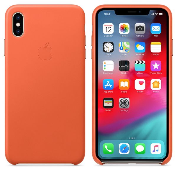 Apple Leather Backcover Apple iPhone Xs Max - Sunset