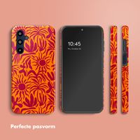 Selencia Vivid Tough Backcover Samsung Galaxy A16 - Tropical Vibes Apricot