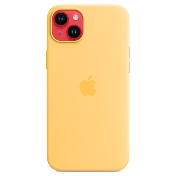 Apple Silicone Back Cover with MagSafe Apple iPhone 14 Plus - Sunglow