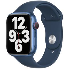 Apple Sport Band Apple Watch Series 1 t/m 10 / SE / Ultra (2) (44/45/46/49 mm) - Abyss Blue