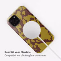 Selencia Vivid Backcover met MagSafe Apple iPhone 15 - Moo'd Olive Dust