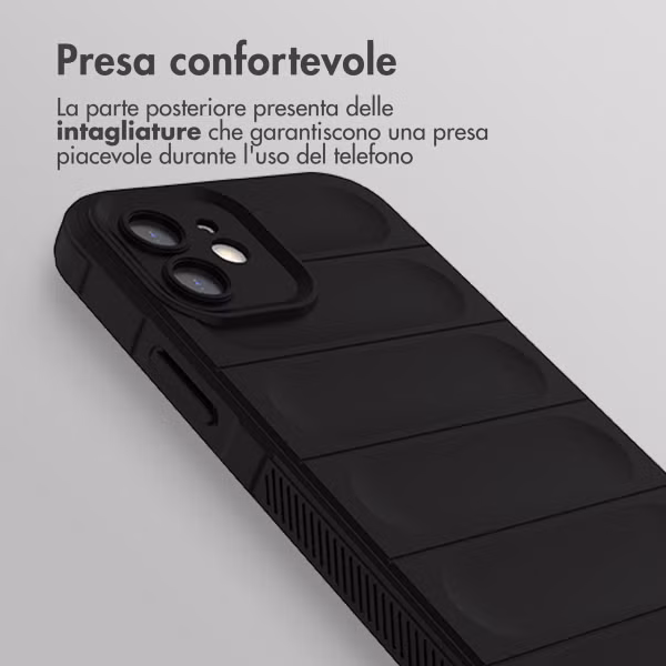 imoshion EasyGrip Backcover Apple iPhone 12 - Zwart
