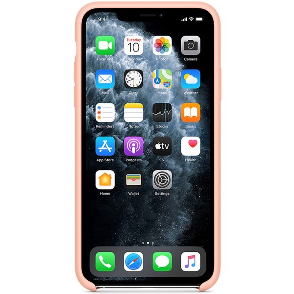Apple Silicone Backcover Apple iPhone 11 Pro Max - Grapefruit