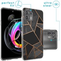 imoshion Design hoesje Motorola Edge 20 Lite - Grafisch Koper / Zwart