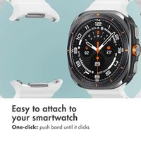 imoshion Ocean Silicone Band Samsung Galaxy Watch Ultra 2 (2026) / Ultra (2024/2025) - White