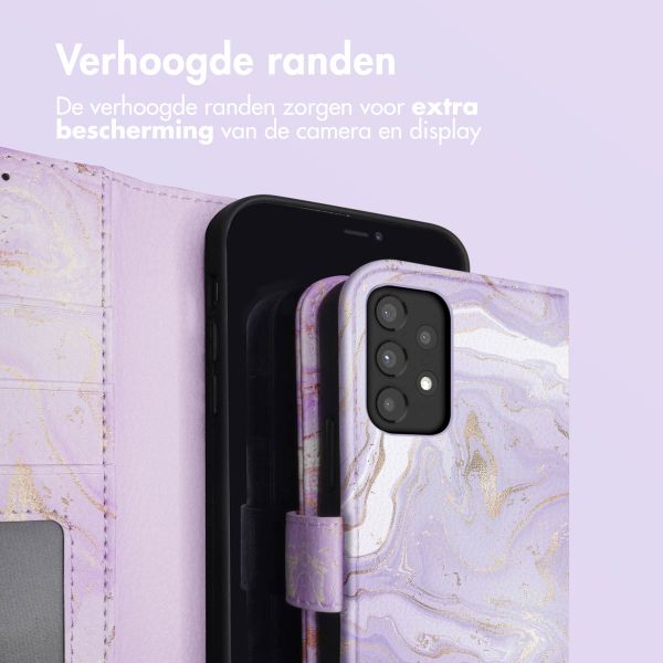 imoshion Design Bookcase Samsung Galaxy A33 - Purple Marble