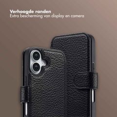 Selencia Riva Bookcase met MagSafe en Koord Apple iPhone 17 - Zwart