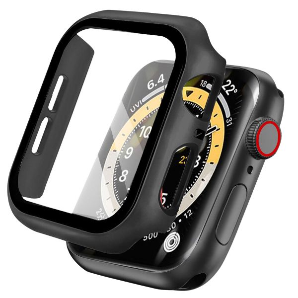 Full Cover Hardcase voor de Apple Watch Series 4 5 6 SE 40 mm Zwart