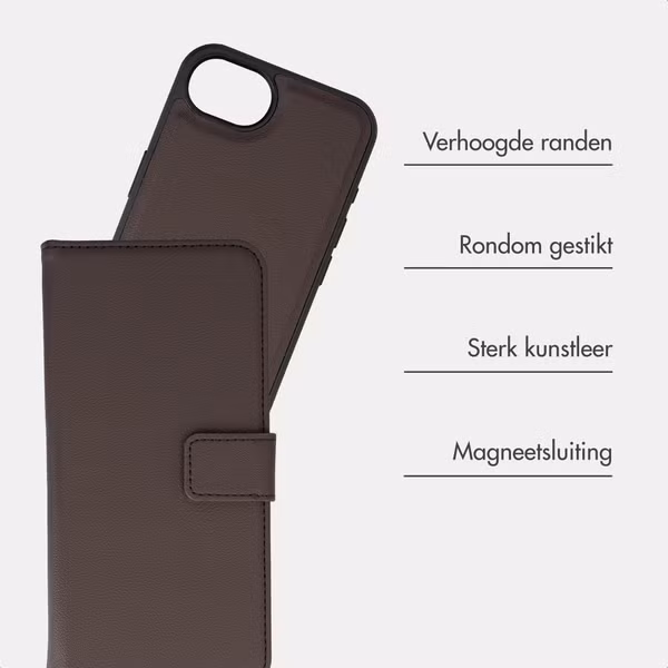 imoshion Uitneembare 2-in-1 Luxe Bookcase Apple iPhone 17e / 16e - Bruin