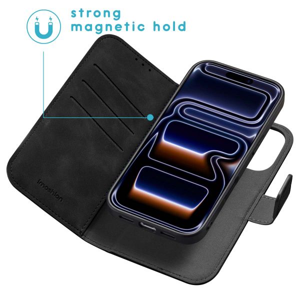 imoshion Uitneembare 2-in-1 Luxe Bookcase Apple iPhone 17 Pro - Zwart
