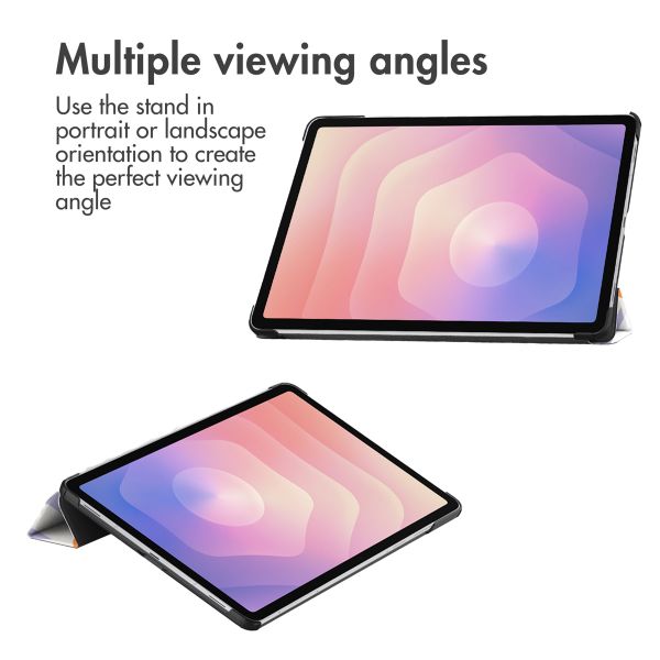 imoshion Design Trifold Bookcase Samsung Galaxy Tab S11 - Flowers Distance
