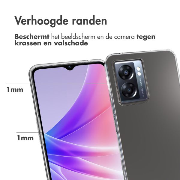 Accezz Clear Backcover Oppo A77 - Transparant