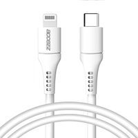 Accezz Wall Charger met Lightning naar USB-C kabel - Oplader - MFi certificering - 20 Watt - 1 meter - Wit