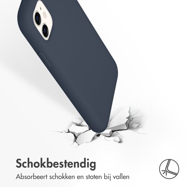 Accezz Liquid Silicone Backcover Apple iPhone 11 - Donkerblauw