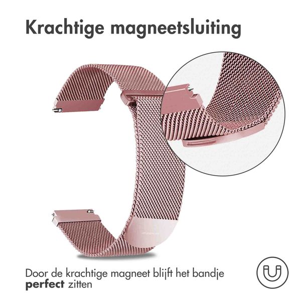 imoshion Milanees magnetisch bandje - Universeel 20 mm aansluiting - Maat M - Roze