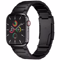 Accezz Mat Titanium bandje Apple Watch | 38/40/41/42 mm - Zwart