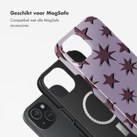 Selencia Vivid Backcover met MagSafe Apple iPhone 15 - Stars Plum Lilac