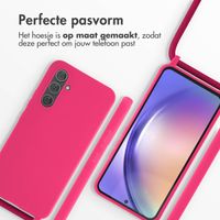 imoshion Siliconen hoesje met koord Samsung Galaxy A54 (5G) - Fluor Roze