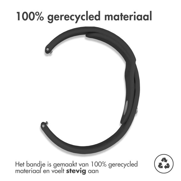 imoshion Siliconen Sport bandje  - Universeel 18 mm aansluiting - Zwart