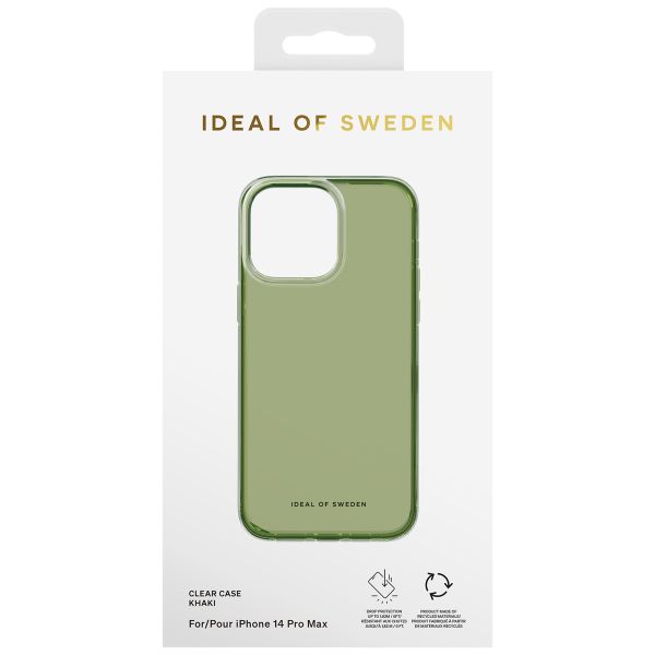 iDeal of Sweden Clear Case Apple iPhone 14 Pro Max - Khaki