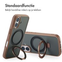 Accezz Ring Stand Backcover met MagSafe Apple iPhone 17 - Bruin