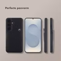 Selencia Riva Backcover met Pashouder Samsung Galaxy S25 / S24 - Zwart