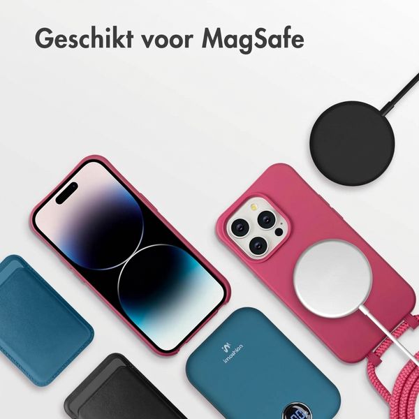 imoshion Color Backcover met afneembaar koord met MagSafe Apple iPhone 14 Pro - Raspberry
