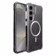 imoshion Clear Glitter Backcover met MagSafe Samsung Galaxy S24 - Zilver