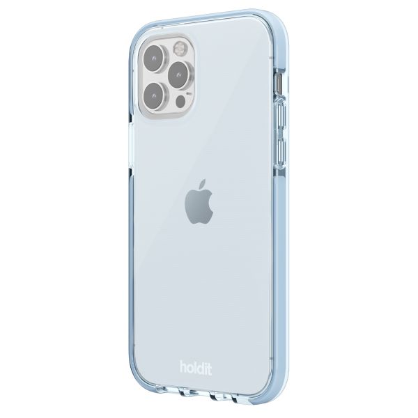 Holdit Seethru Case iPhone 12 (Pro) - Mineral Blue