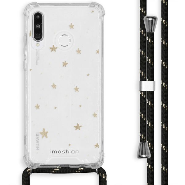 imoshion Design hoesje met koord Huawei P30 Lite - Sterren - Goud