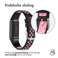 imoshion Siliconen sport bandje Fitbit Luxe - Zwart/Roze