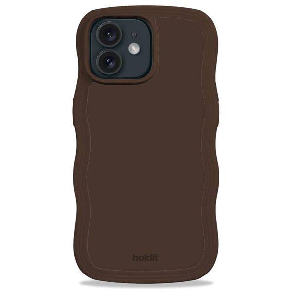 Holdit Wavy Case iPhone 12 / 12 Pro - Chocolate