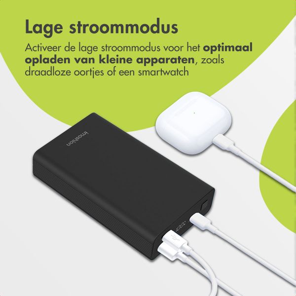 imoshion Ultra Series Aluminium | Powerbank 20.000 mAh - Snelladen tot 33 watt - Black