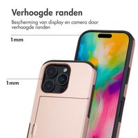 imoshion Backcover met pasjeshouder iPhone 16 Pro - Rosé Goud