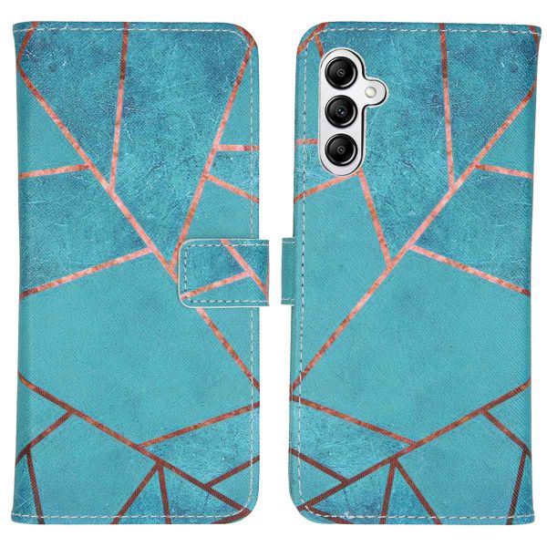 imoshion Design Softcase Bookcase Samsung Galaxy A14 (5G) - Blue Graphic