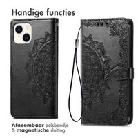 imoshion Mandala Bookcase Apple iPhone 15 - Zwart