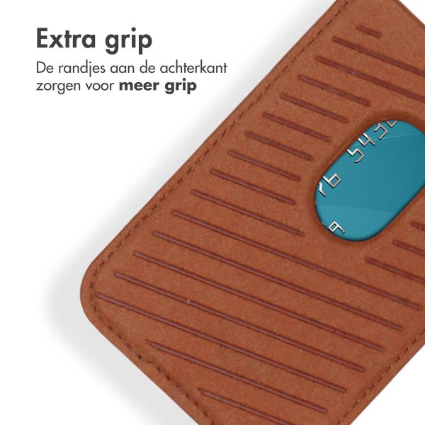 Accezz Leren Kaarthouder - Geschikt voor MagSafe en Qi2 - Sienna Brown