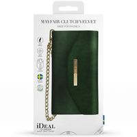 iDeal of Sweden Mayfair Clutch Velvet iPhone Xs / X - Groen