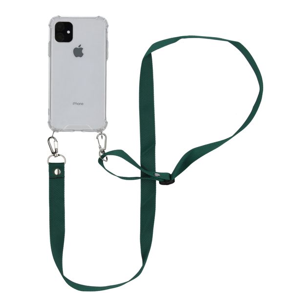 imoshion Backcover met koord - Nylon iPhone 11 - Groen