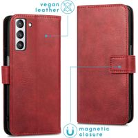 imoshion Luxe Bookcase Samsung Galaxy S21 FE - Rood