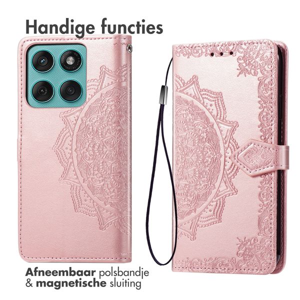 imoshion Mandala Bookcase Motorola Moto G57 Power - Rosé Goud