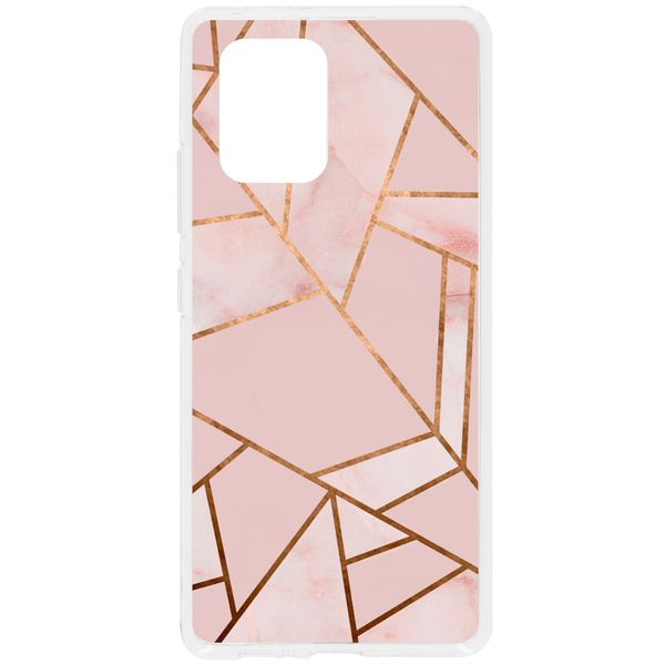 Design Backcover Samsung Galaxy S10 Lite - Grafisch Roze / Koper