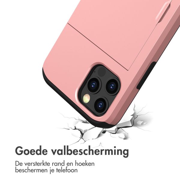 imoshion Backcover met pasjeshouder Apple iPhone 15 - Rosé Goud