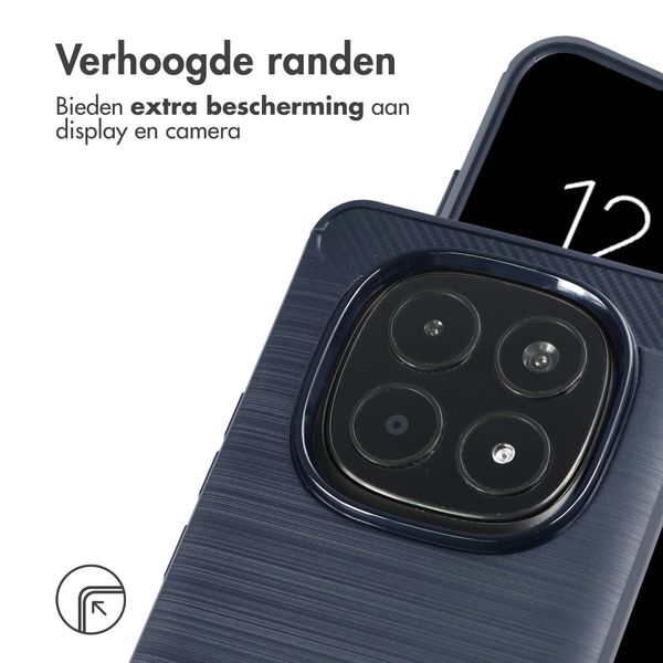 imoshion Brushed Backcover Xiaomi Redmi Note 15 Pro (4G) - Donkerblauw